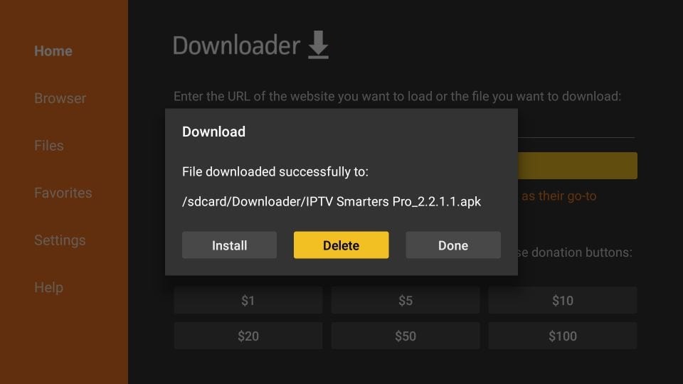 how to install iptv smarters on firestick 8